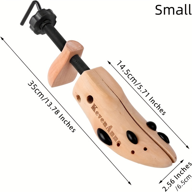 TEMU 1pair Of Premium Professional 4-way Wooden Shoe Trees, Wooden Shoe Stretcher For Men Or Women