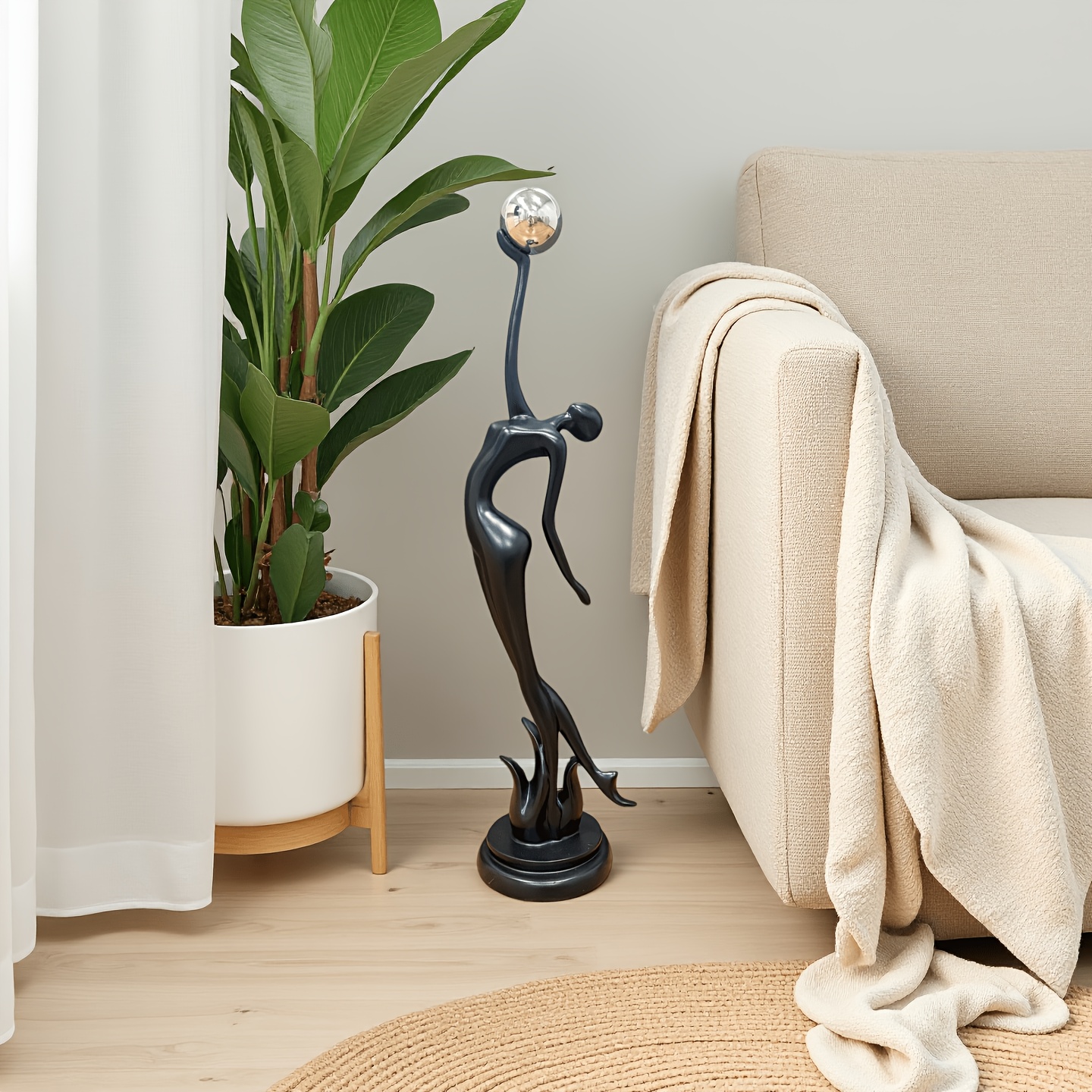 TEMU Modern Light Luxury Abstract Figure 