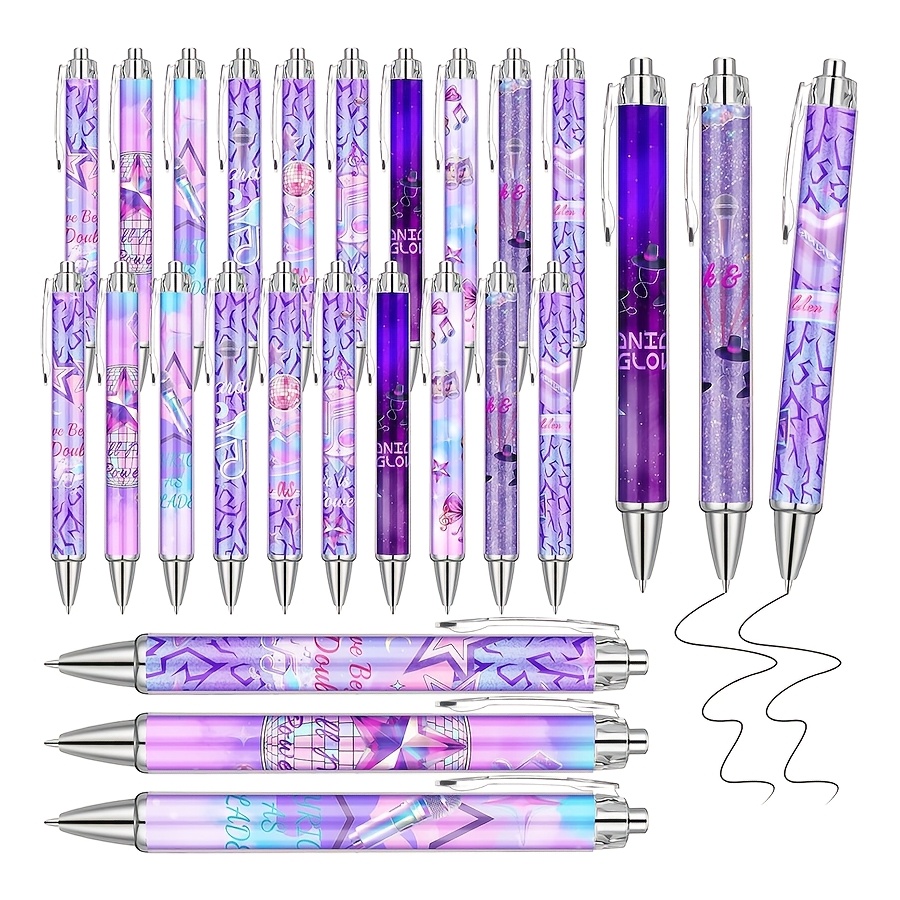 TEMU 10pcs Kpop Ballpoint Pens, Party Small Gifts, Plastic Pens, Gift Bag Fillers For Birthday And School Supplies, Suitable For Music Fans And , For