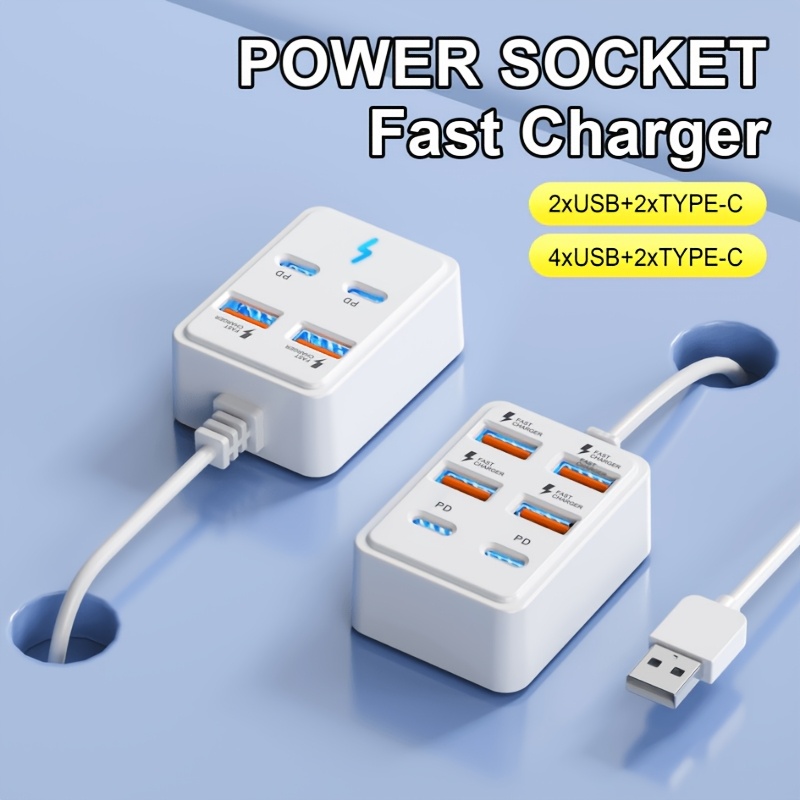 4/6 port   usb ladestation, kompaktes design,   aufladung,   für  /mehrere geräte, multi-geräte schnelllade-hub, kompatibel mit laptops tablets und mobiltelefonen, rv stromumwandlungspartner