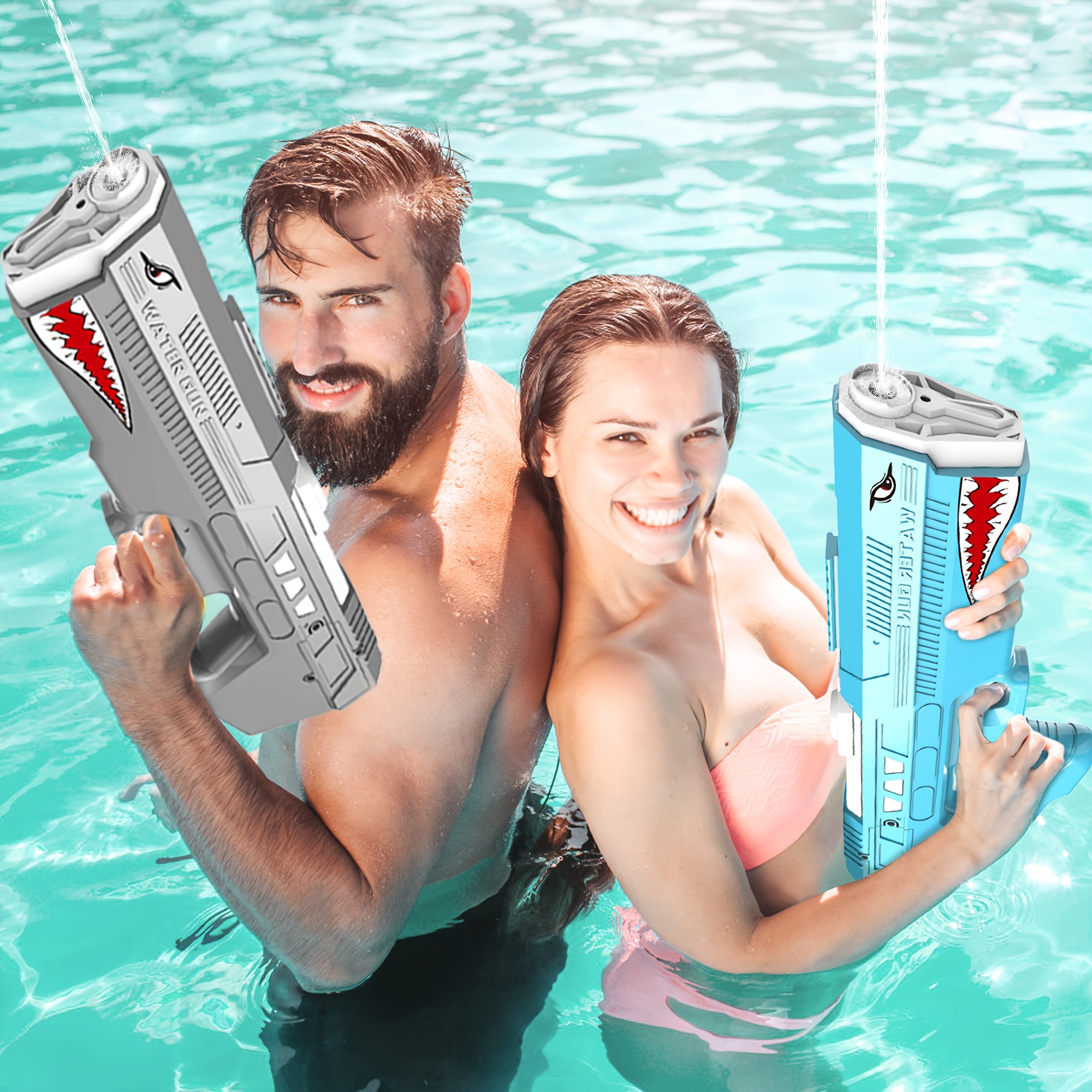 Youngsters's adult electric water gun toys, high capacity long range automatic water spray gun, suitable for pool and beach entertainment, Easter birthday gift for Youngsters over 3 years old