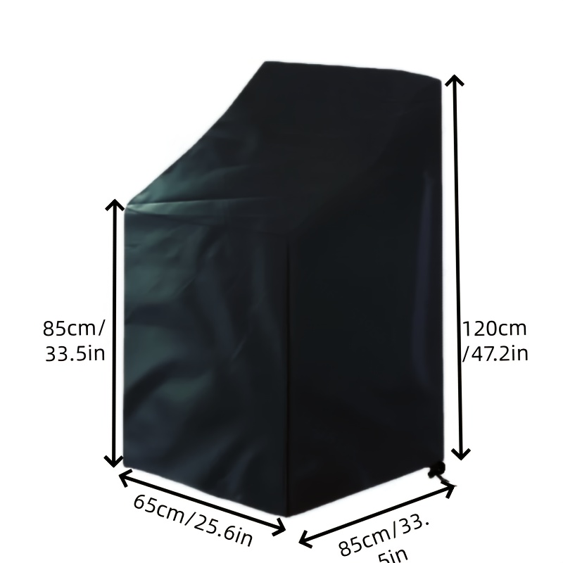 1pc Only Cover For Single Chair, Home Chair Slipcover 70*70*85/125cm, Uv Resistant, For Courtyard, Outdoor, School, With Drawstring Bottom For A Tighter Fit