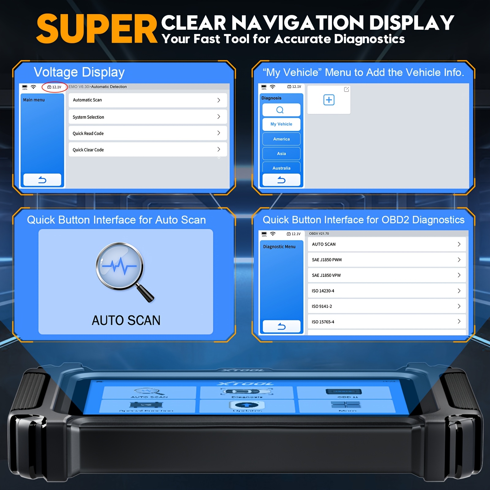 XTOOL D5S 2026 OBD2 Diagnostic Tool | Engine/Abs/Srs/Transmission Analysis, FCA/CAN FD, 16+ Resets (Epb/Oil/Sas/Epb/Dpf), ABS Bleeding, Battery Matching & Free Lifetime Wi-Fi Updates