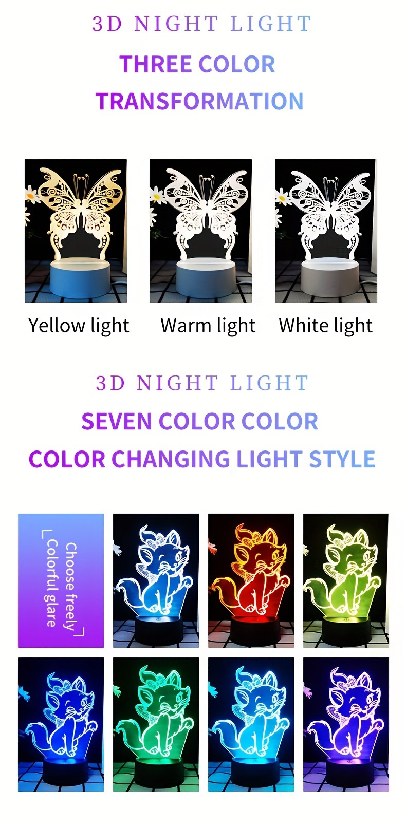 night lamp desk lamp bedroom bedside lamp creative birthday gift for   desktop decoration   atmosphere Product details 2