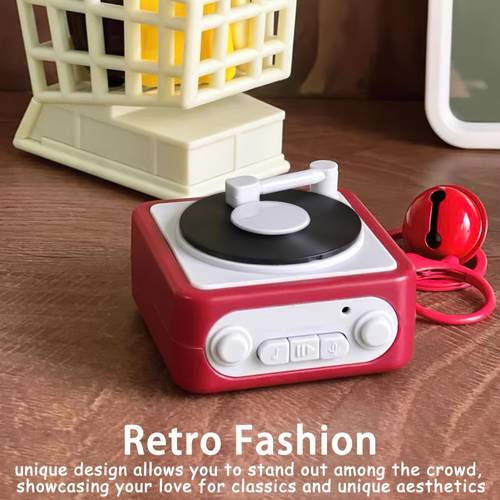 portable record player with recording function the plectrum on the disc turned suitable as a surprise wedding anniversary gift christmas and halloween gift four colors birthday gift