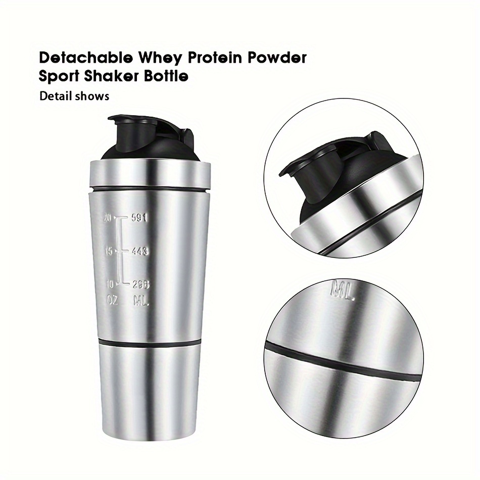 "multi use" Stainless Steel Protein Shaker Bottle Leak proof Temu