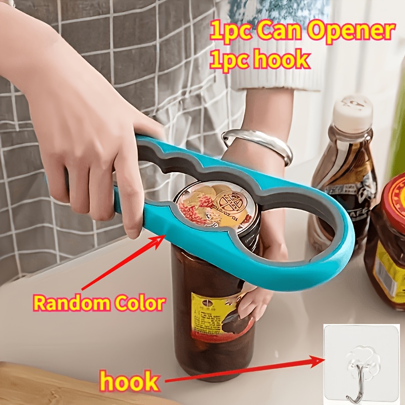 TEMU Apribottiglie multifunzione senza sforzo con gancio, antiscivolo, strumento da cucina progettato per anziani con presa debole, facile di tappi e