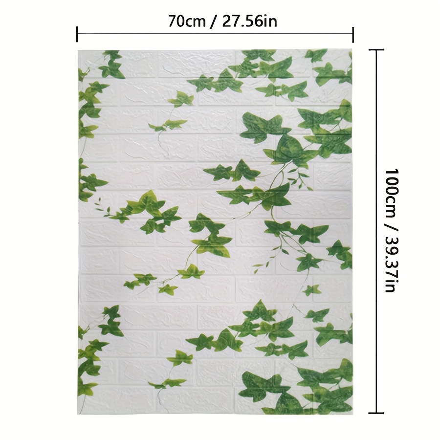 TEMU 1 pièce Papier peint XPE texturé 3D de 70x100cm/27,56x39,37 pouces, à l'humidité et aux chocs, décoration de pièce, papier peint en mousse (3mm