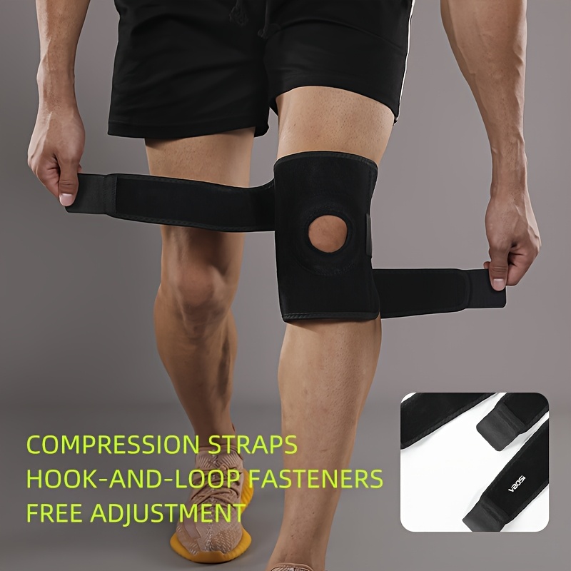 1pc adjustable knee support brace for men women breathable black knee sleeve for daily use Product details 1