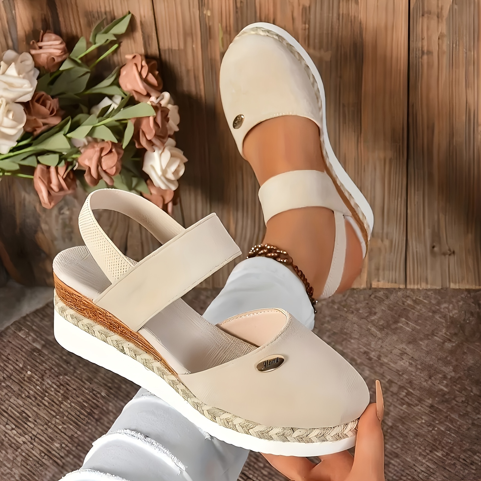 sandalias plataforma mujer zapatos playa punta cerrada Temu