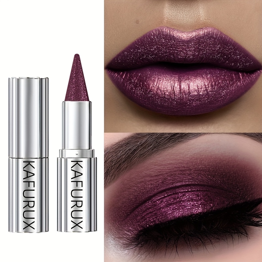 Not Greasy, Sparkle, Pearlescent, Lipstick Pen, Used For Mouth And Eyes, Waterproof