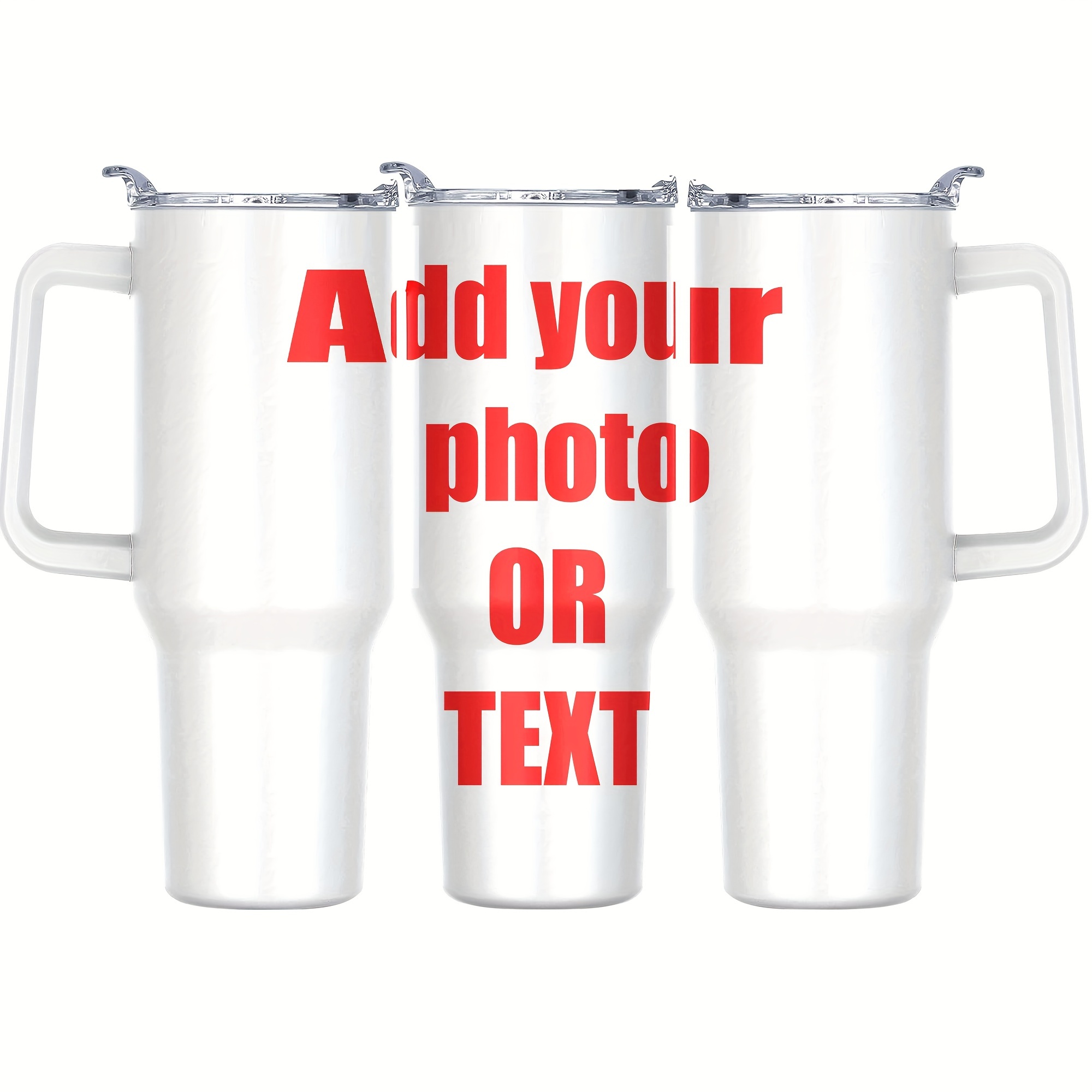 

Mug à Café en Acier Inoxydable de 40oz avec Photo Personnalisée et Couvercle - Isolé Sous Vide, Gobelet de Voyage BPA pour Boissons Chaudes et Froides - Cadeau Idéal pour les Fêtes