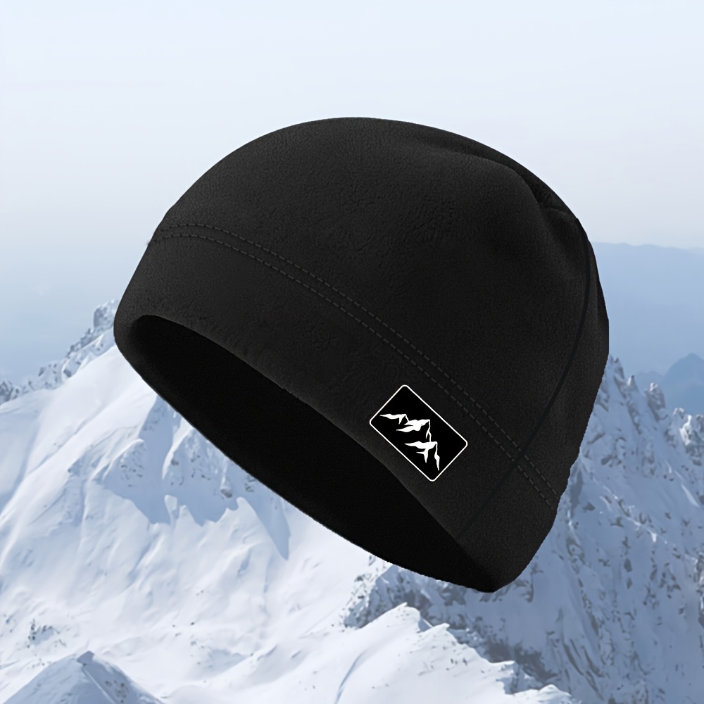 TEMU Soft Fleece Beanie Hat, Warm Comfortable Skull Cap, Lightweight Thermal Hat For Men Women, Outdoor Sports Cap For Running Cycling Hiking