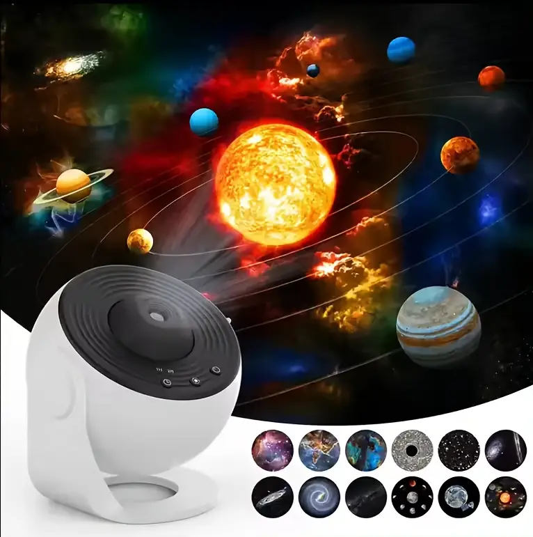 1pc new globe milky way projection light send 13 hd star lights bedroom full of star atmosphere lights perfect for holiday party gifts details 7