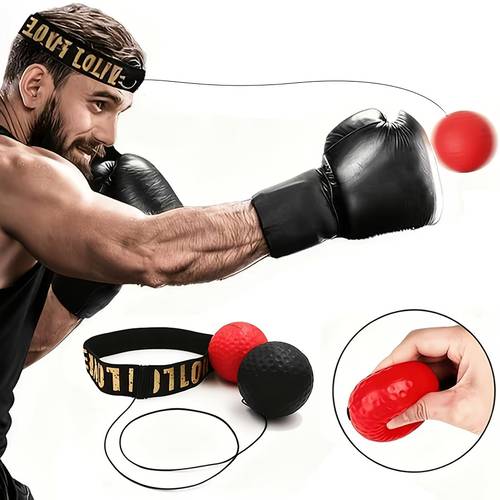 Boxing Reflex Ball, Boxing Ball with Headband, Perfect for Reaction, Agility, Punching Speed, Fight Skill And Hand Eye Coordination Training