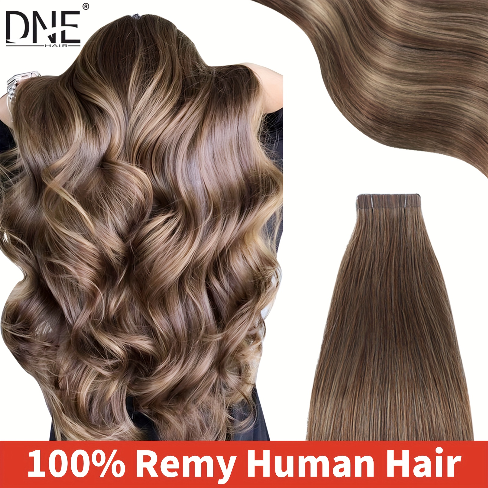 20pcs straight tape in 100 human hair extensions Temu Germany