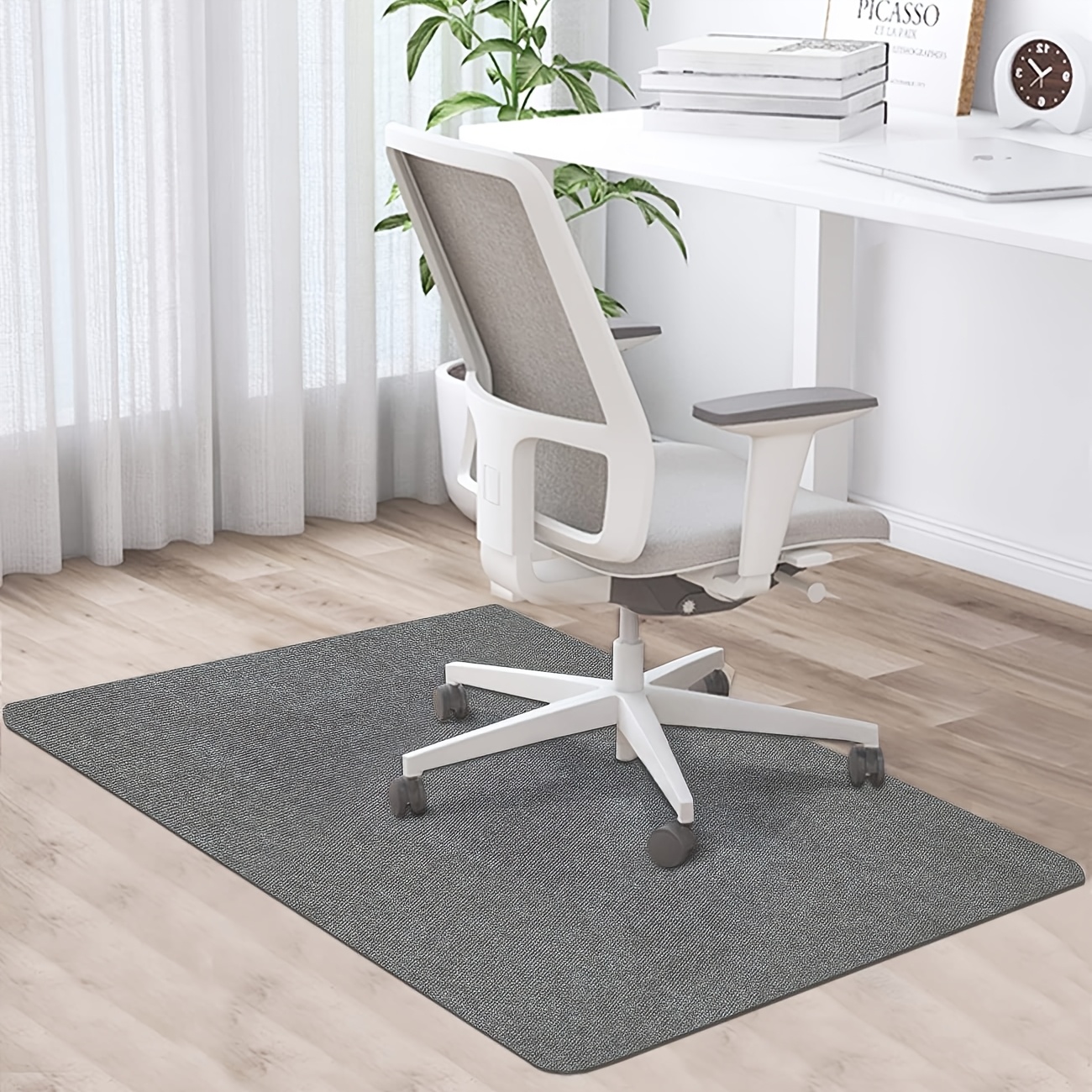 Image of Office Chair , 90 X 120cm, Floor Protection Mat, Office Chair, Floor Protection Mat For Hard Floors, Scratch-resistant Floor Mat, Chair , Desk Chair For Laminate, And
