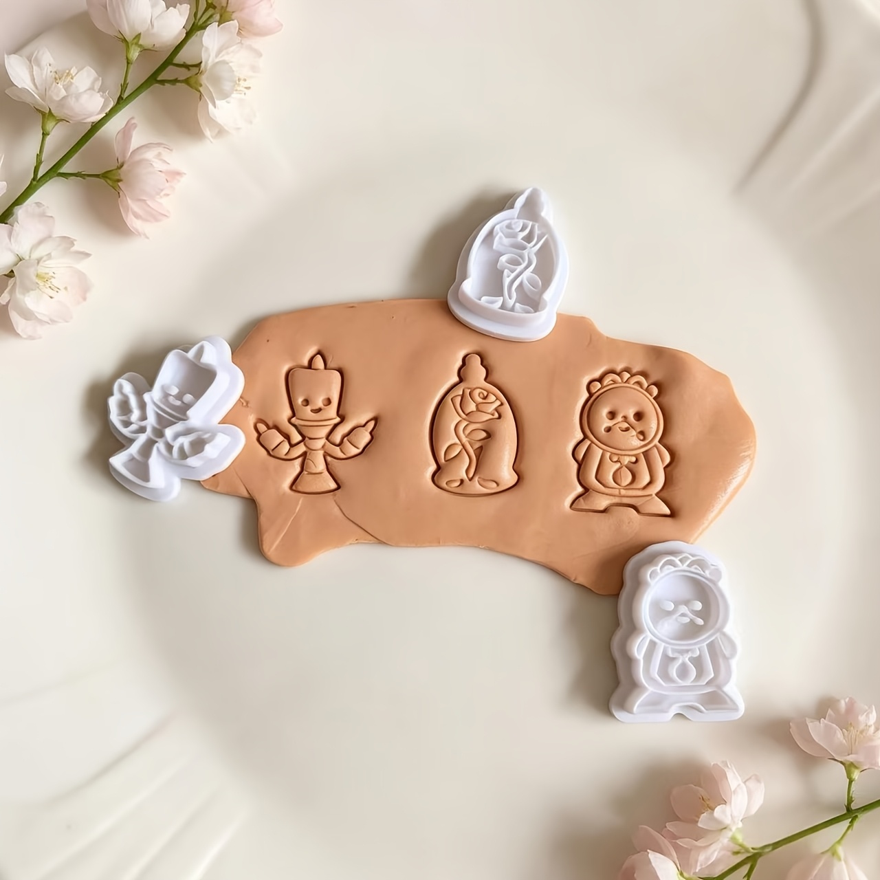 TEMU Series Soft Clay Molds, Polymer Clay Soft Cutters, Retro Handmade Small Charms Earrings Craft Additions