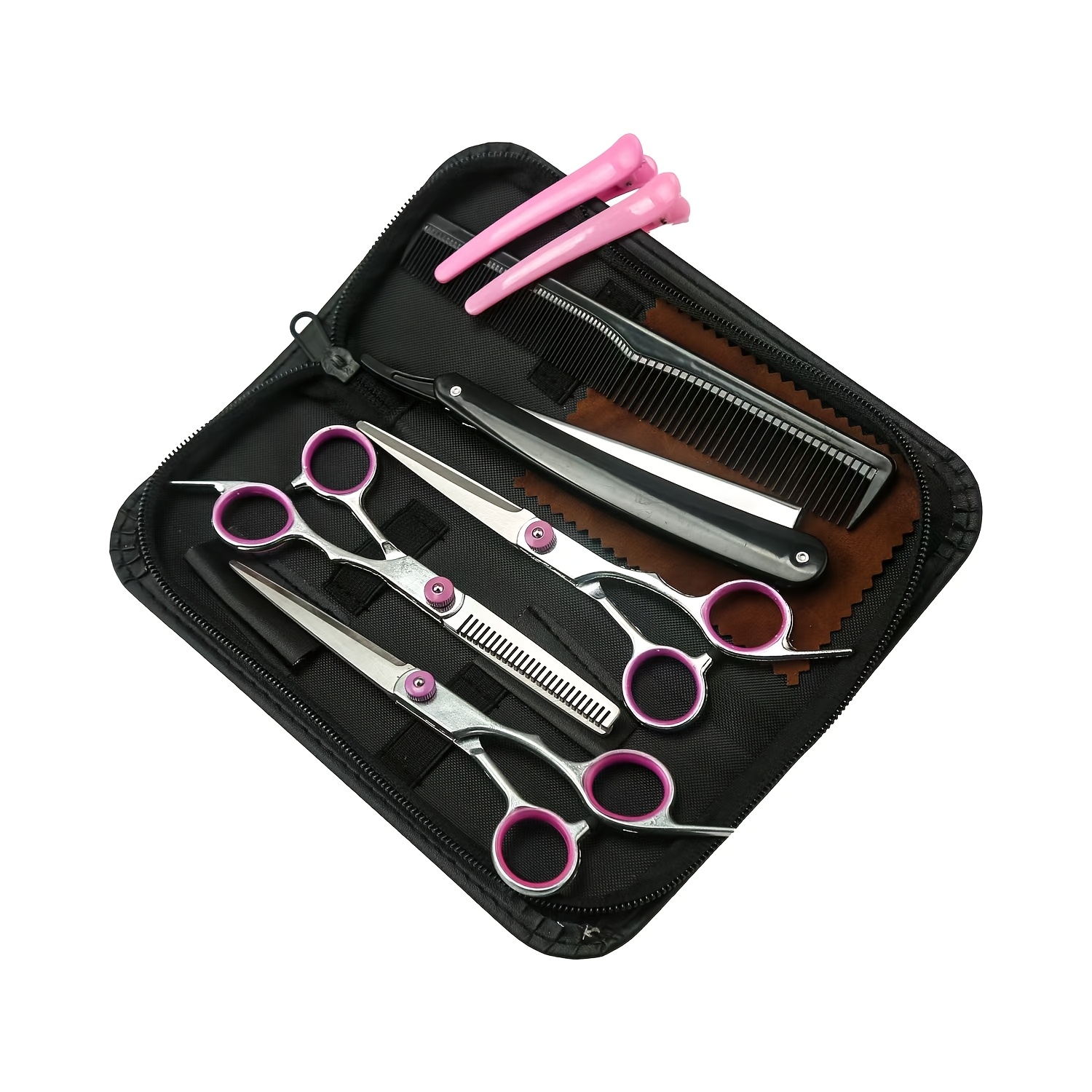 

9pcs Steel Set, -handed, Unscented, For Relaxed Textured , Styles, Texturizing Shear, Unisex-adult