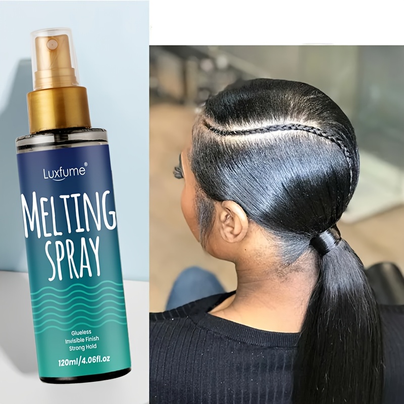 Luxfume Melting Spray | Strong Hold & Invisible Finish for Ponytail & Updos, Ideal for Normal Hair Types - Image 2