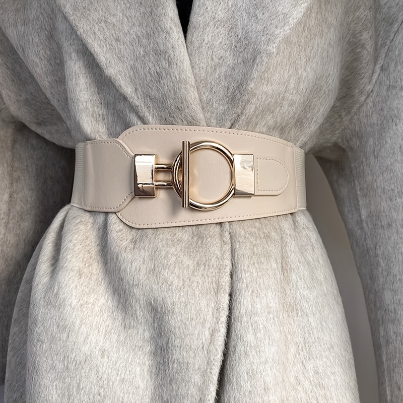 E-shop Eleganter dehnbarer Damengürtel – Ein vielseitiges Modeaccessoire für Kleider, Pullover Mäntel. Mit lässigem Stil elastischem Band, für Strand,