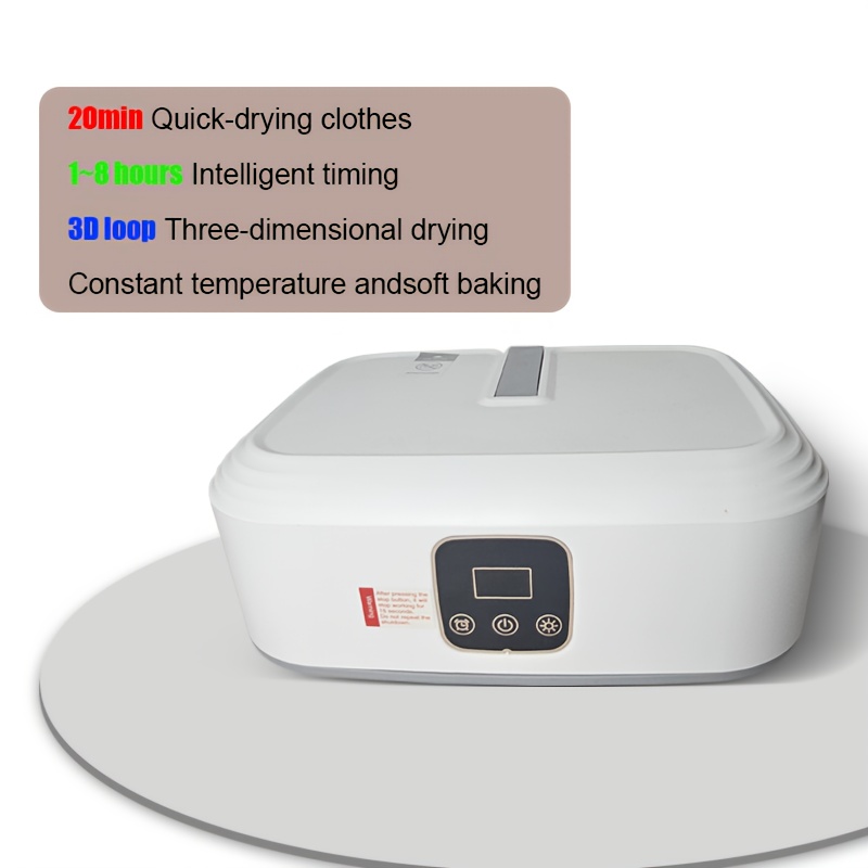 Portable Clothes Dryer Ideal For Travel, Apartments, And Rvs | User-friendly, Compatible With 220-240v European Plugs | Effective For Drying Garments And Undergarments, Safe, And Easy To Transport
