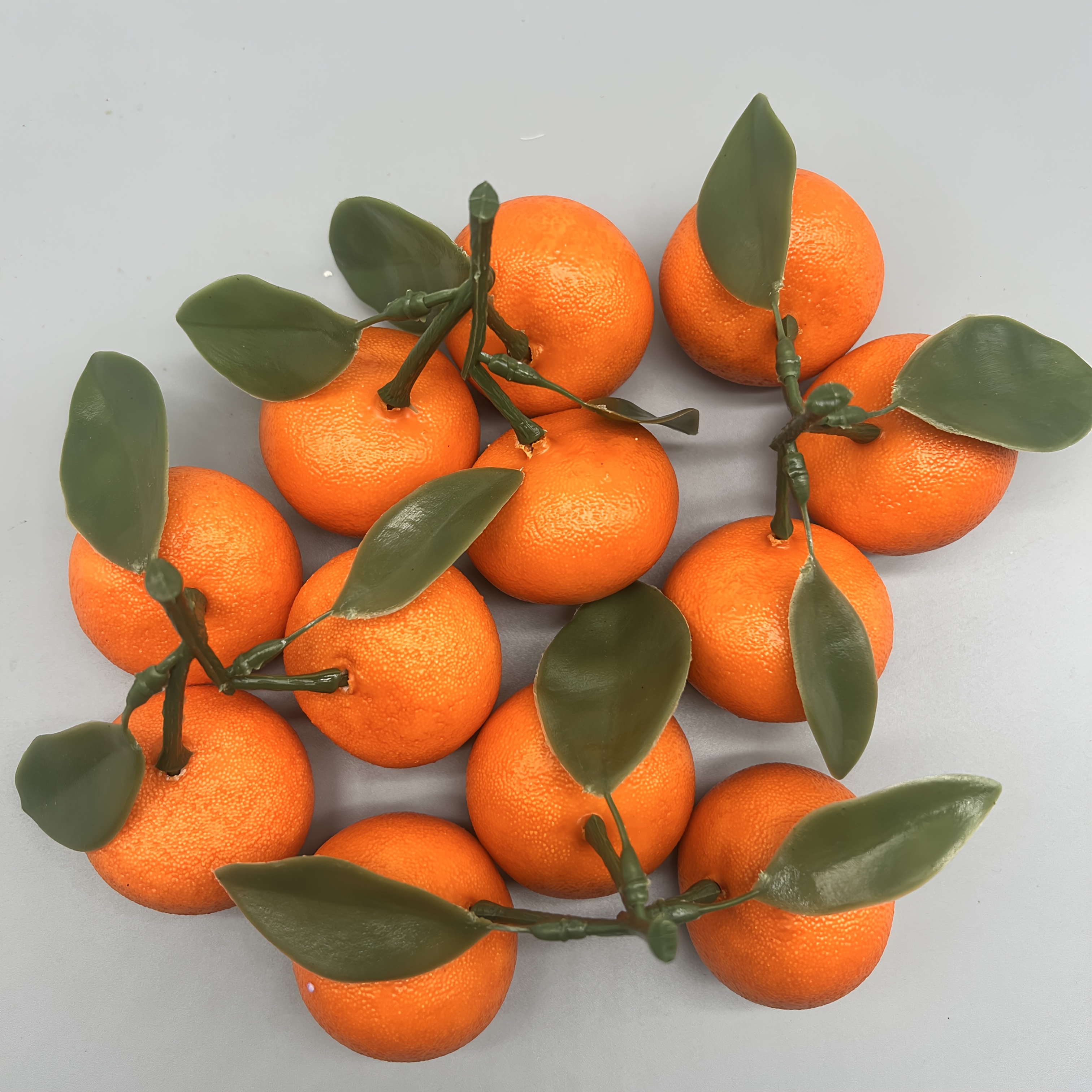 Image of 3-prong Orange, 2pcs And 4pcs Sets, Artificial Oranges, Fruit For Decoration, Realistic Simulated Oranges, Suitable For Home, Kitchen, Cabinet Decor, Usable As Photography Props