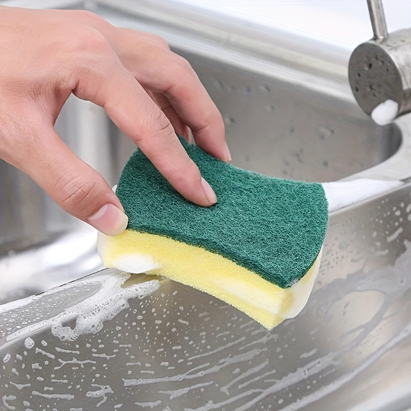   multi purpose cleaning sponges 10 12 24pcs double sided dishwashing pads for kitchen home scratch resistant ideal for dishes floors bathrooms details 9