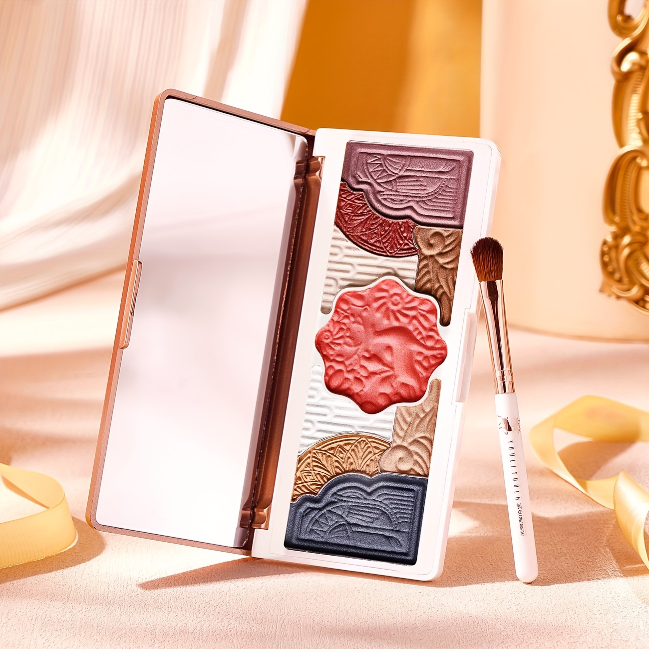 20pcs true gift set nude ivory bb cream concealer 9 color eyeshadow palette liquid eyeliner pen dual ended brow pencil mascara makeup brushes 4 prep serum hand lip balm sleep mask with hd greeting card details 7