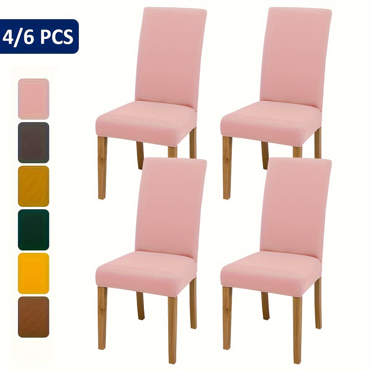 

4pcs/6pcs Kitchen Slipcover Kitchen Dining Furniture Decor