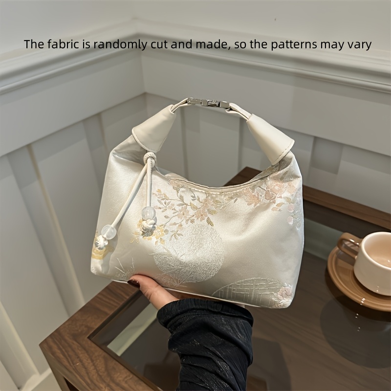 E-shop Damen Abendtasche Stickerei Handtasche Damen Neue Sommer Pendler Body Bag Einfache Mode Handheld Bucket Bag