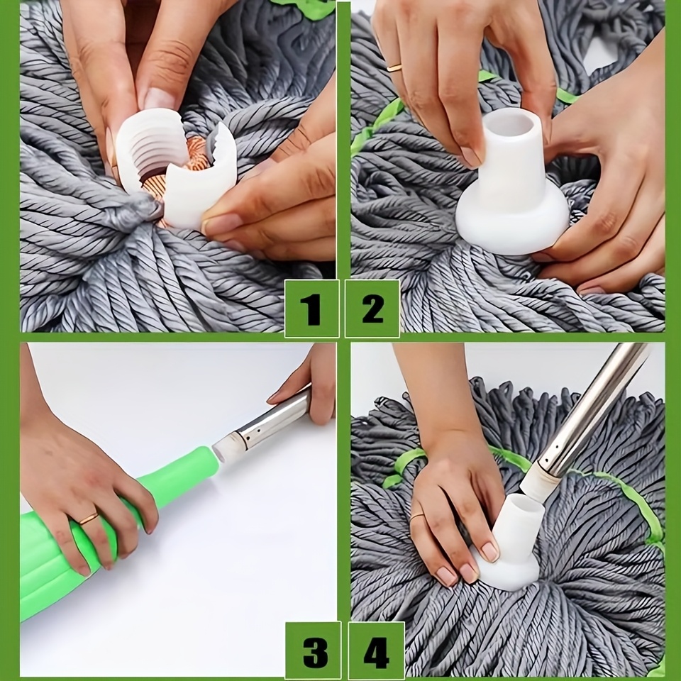   2 in 1 rotating mop convenient rotation   cleaning easy to disassemble head suitable for bedroom bathroom living room and outdoor use Product details 5