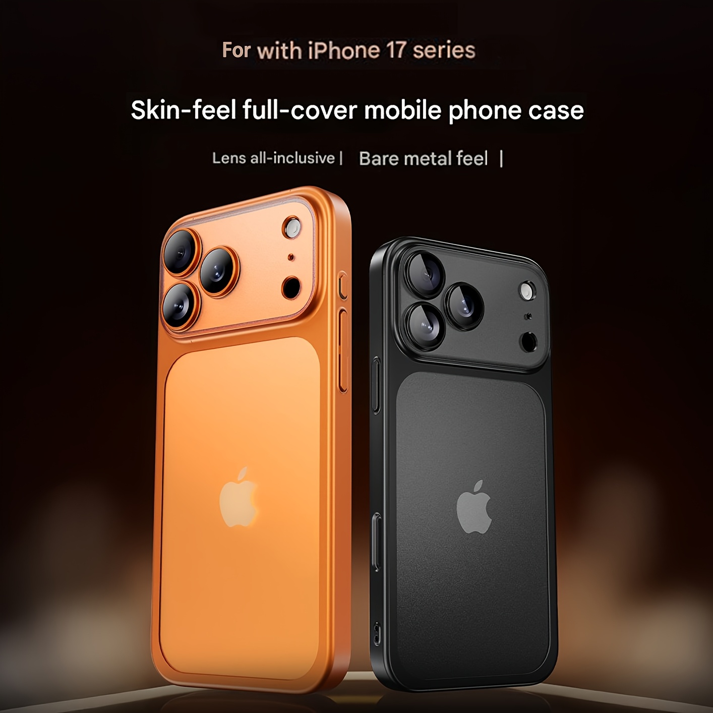 ASUS for Iphone 17/Iphone 17 Pro/Iphone 17 Pro Max Features an Integrated Electroplated Matte Shell That Is Lightweight And Fingerprint-Resistant, Fully Covers The Camera, Has a Matte Texture on The Back, And Comes in a Starry Orange Color.