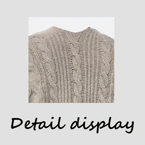 New Fashion Elegant Women's Solid Color Cardigan for Autumn and Winter
