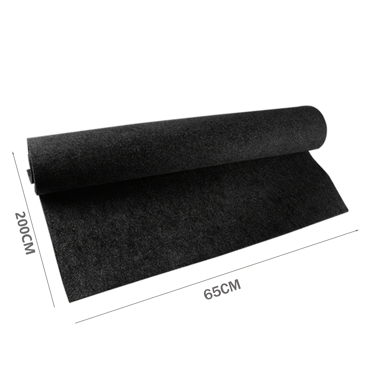 TEMU High-density Non-woven Fabric Car Carpet, Flame Retardant, Slip-resistant Felt, Universal Fit, With 78" X 25" For Trunk, Suv, Truck, Camper, Rv, Boat Interior Lining