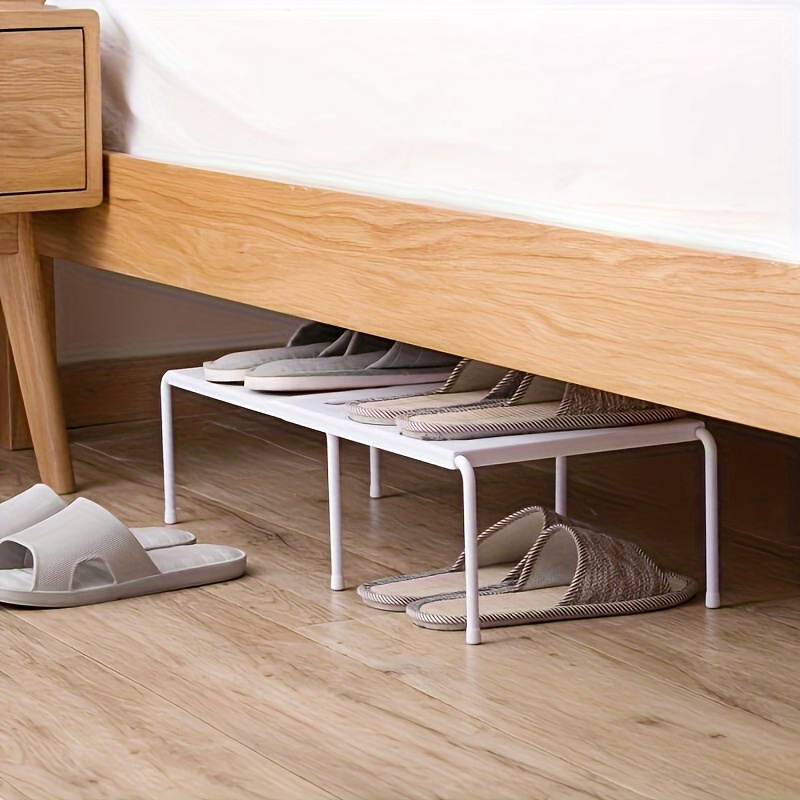 

Space-saving Telescopic Shoe Rack - Durable Plastic, Perfect For Kitchen, Living Room & Dorms