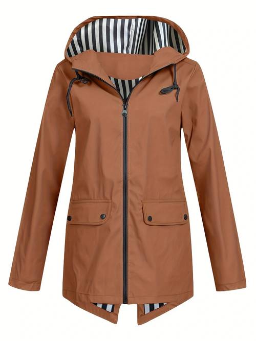 lightweight hooded jacket for women for autumn and winter