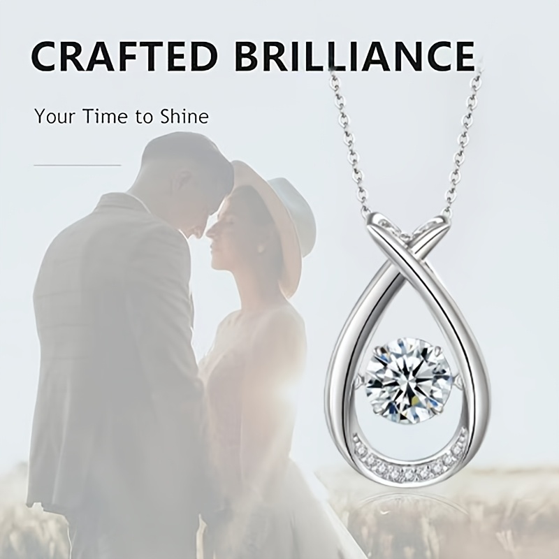 1.0CT Moissanite Necklace in 925 Sterling Silver — Elegant Gift