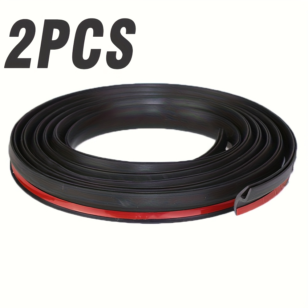 TEMU 2 Rolls, 170cm/66.93inch Car Rubber Weatherstrip Sealing Protective Film Window Edge Car Glass Sunroof Rubber Seal Noise Insulation Accessory