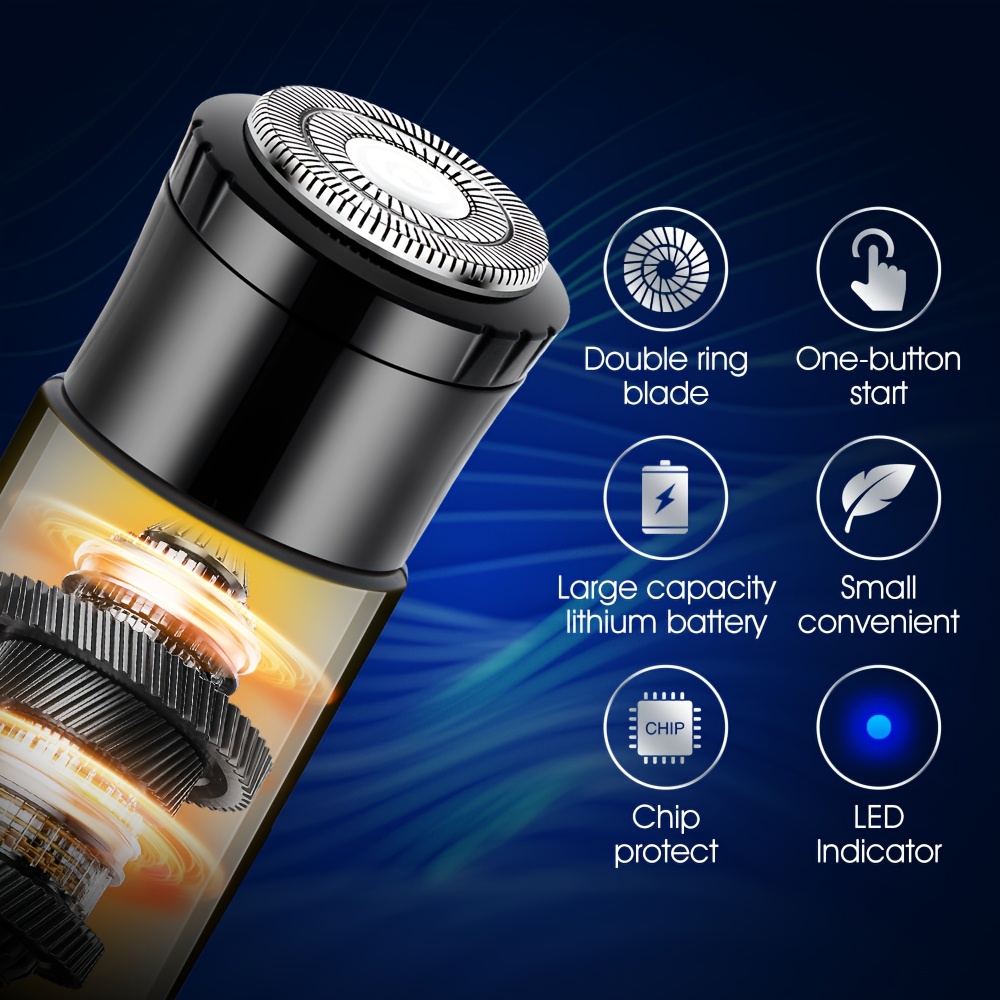 3 in 1 mens electric grooming kit nose ear hair trimmer eyebrow shaper usb rechargeable lithium battery abs material ideal gift for him usb rechargeable groomer   usb charging feature nose hair trimme Product details 2