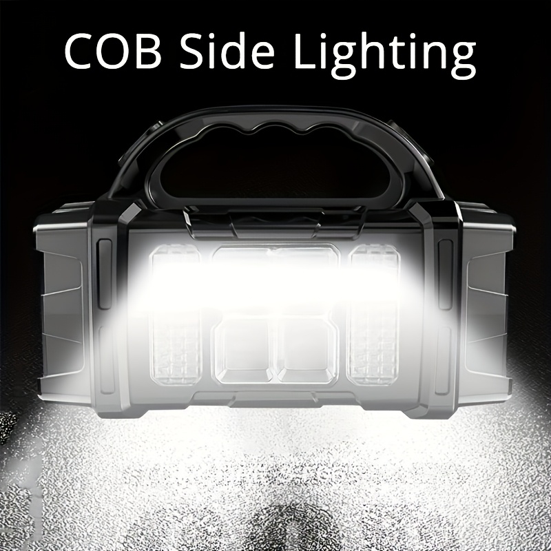 Multi-Functional Durable Flashlight with Solar & USB Recharge