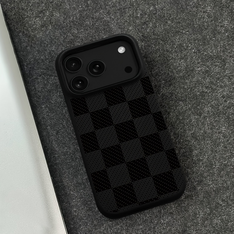 TEMU Phone Case: For Iphone 18 Pro Max Phone Cases, Shockproof Black Protective Phone Shell Suitable For Iphones 17 16 15 14 13 12 11- Soft , Men's
