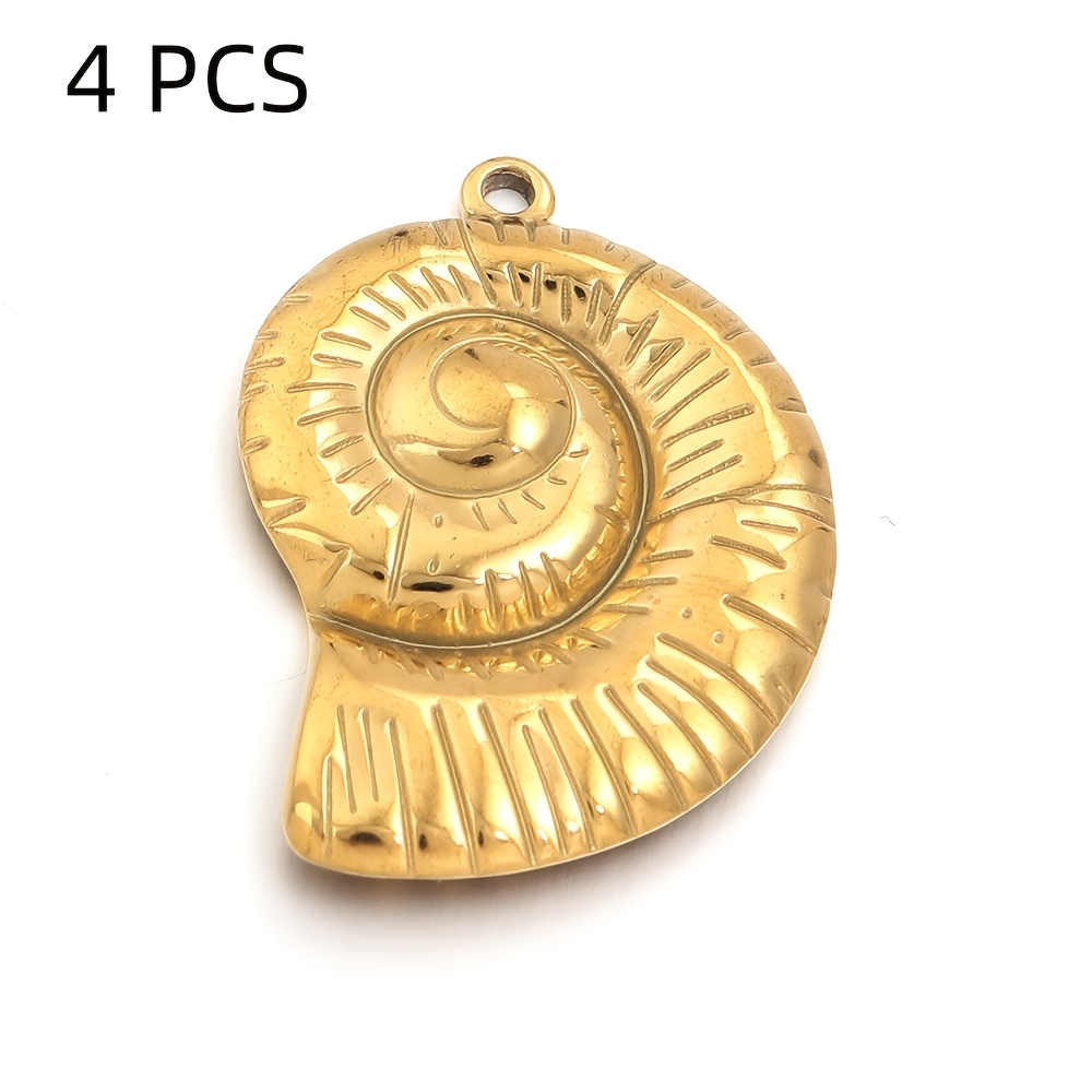 4pcs Ocean Animal Shaped Charms, Cute Decorative Pendants
