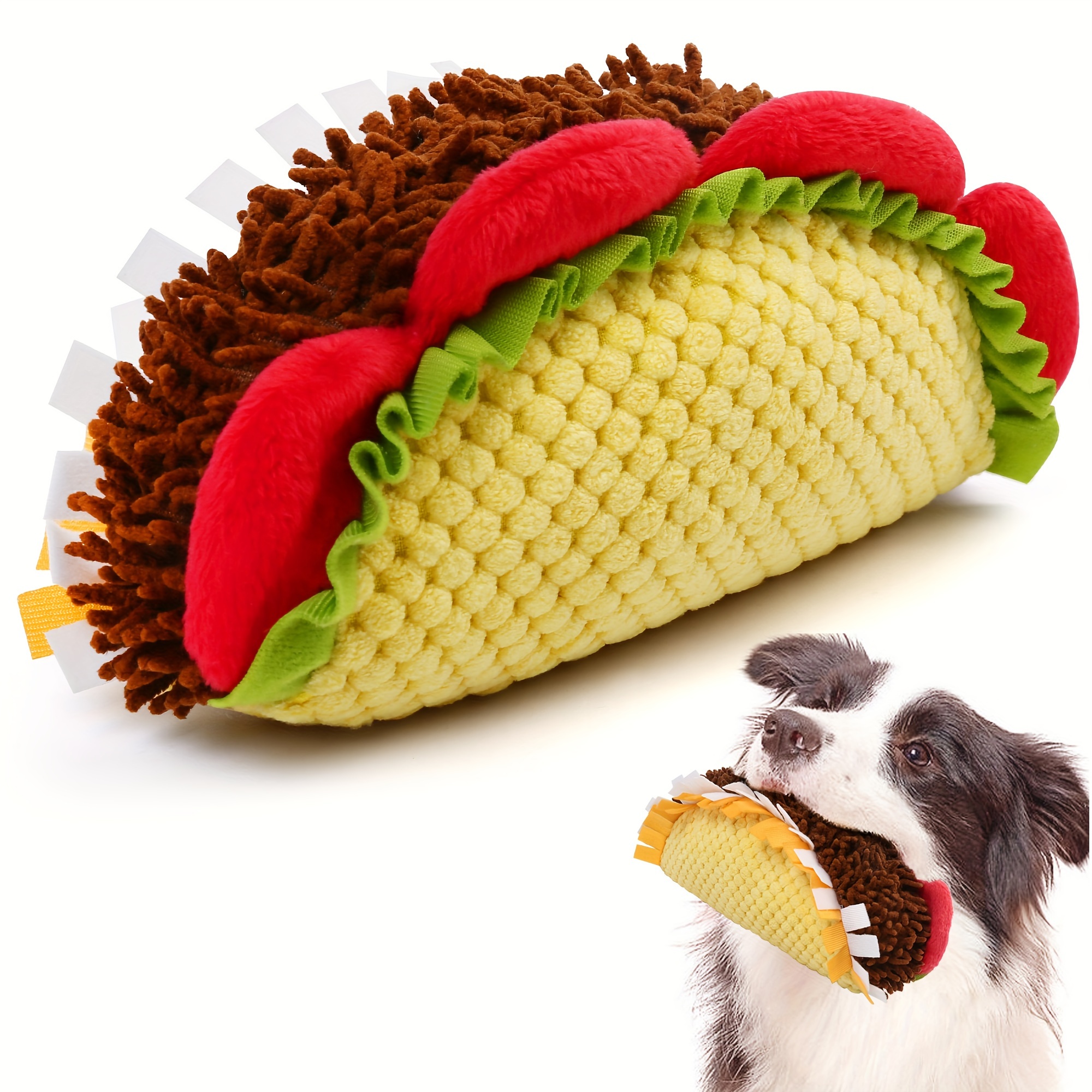 

Plush Toy, Dog Squeaky Toys, Food Shaped Pet Toy For Small Medium Large Dogs, Stuffed Puppy Chew Toys, Dog Gift Toys