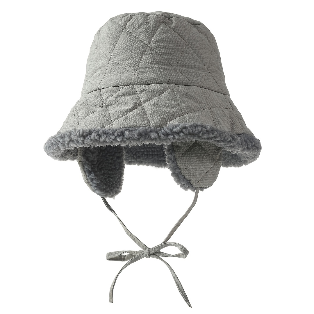 new autumn winter ear protection fisherman hat womens solid  display picture 3