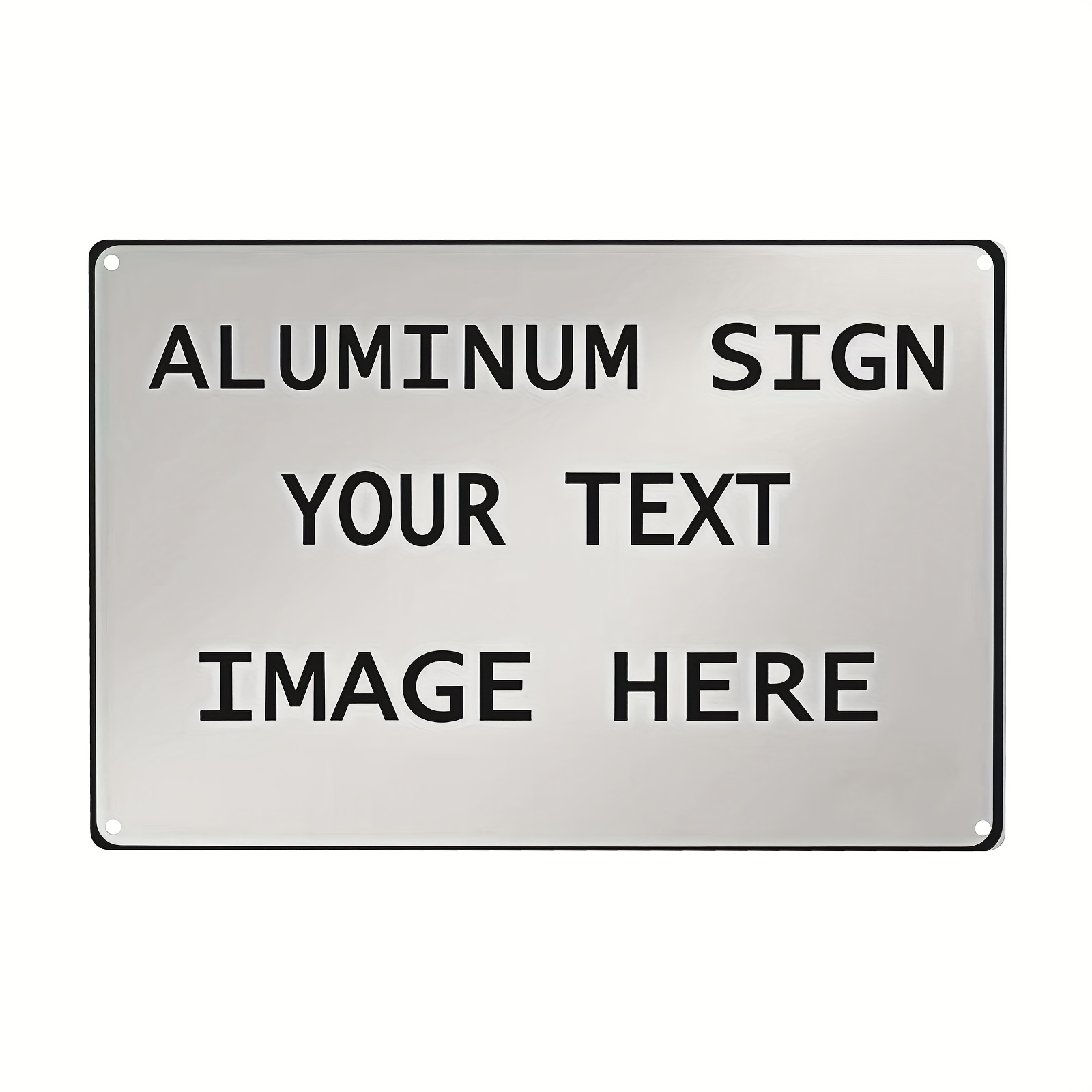 Customizable Aluminum Sign for Crafts and Decor, 60.96x45.72 cm - Personalized Metal Road, Warning, Indoor/Outdoor Use for Home, Business, Parking, Mall, Yard, Street, Lawn