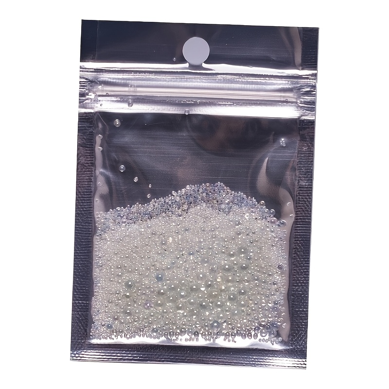 Image of 15000pcs Non-porous Glass , Mixed Size 0.6-3mm, Effect, Suitable For Nail Art And Craft Decoration, Nail Jewelry, Jewelry Making Supplies
