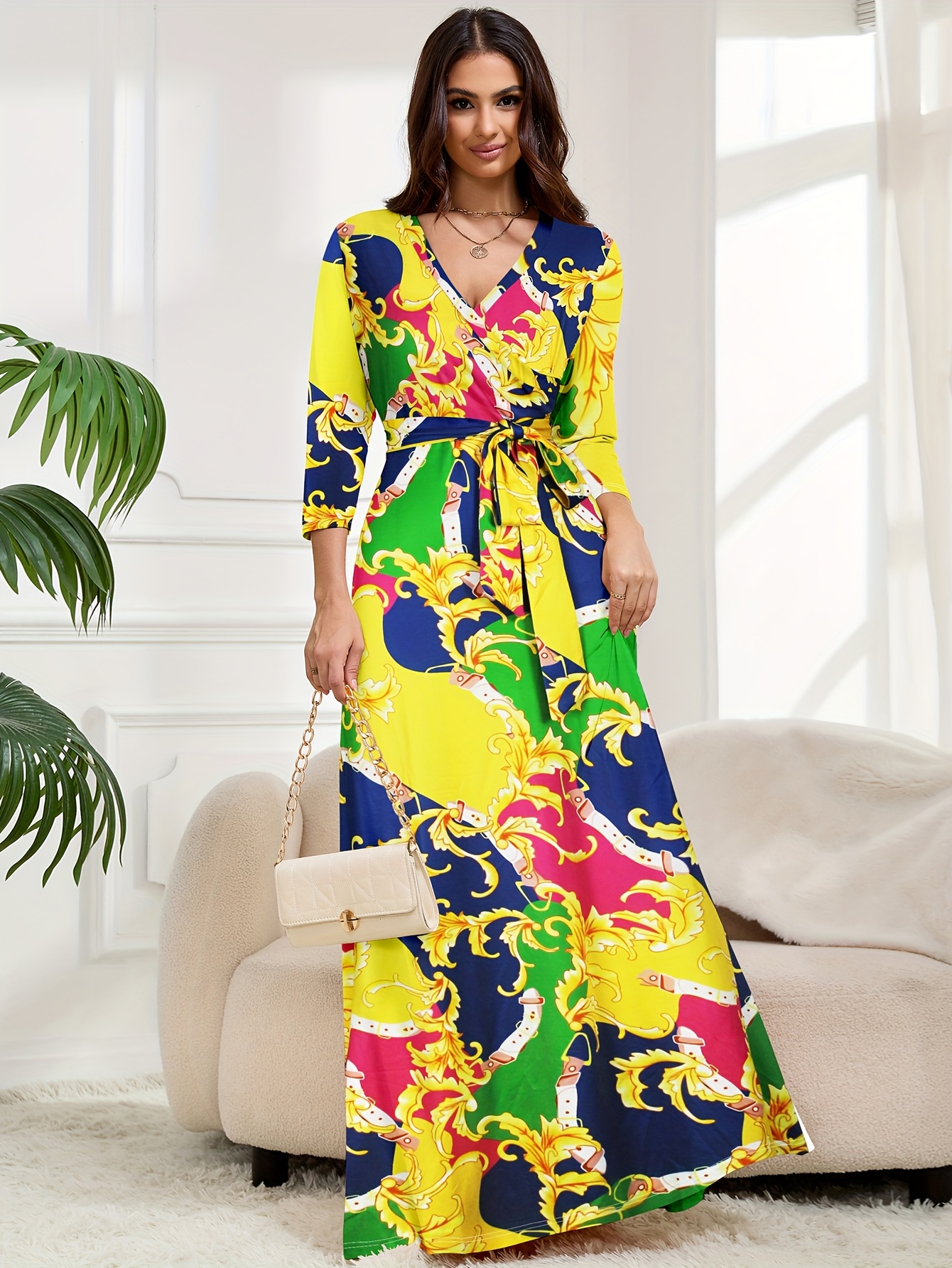 knee length dresses for ladies Maxi Dress Hot Pink Long Dress Alina Maxi Dress Size 4 main image 0