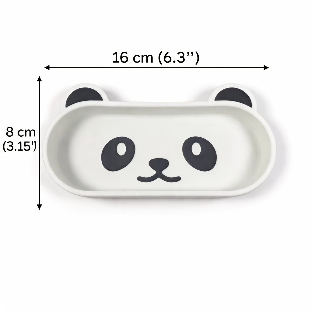 Image of Cute For Panda Jewelry Tray - For Panda & Eyeglass Storage Dish, Decorative Vanity Tray For Entryway, Desk & Bathroom, Gift For Panda Lovers, Jewelry Trays