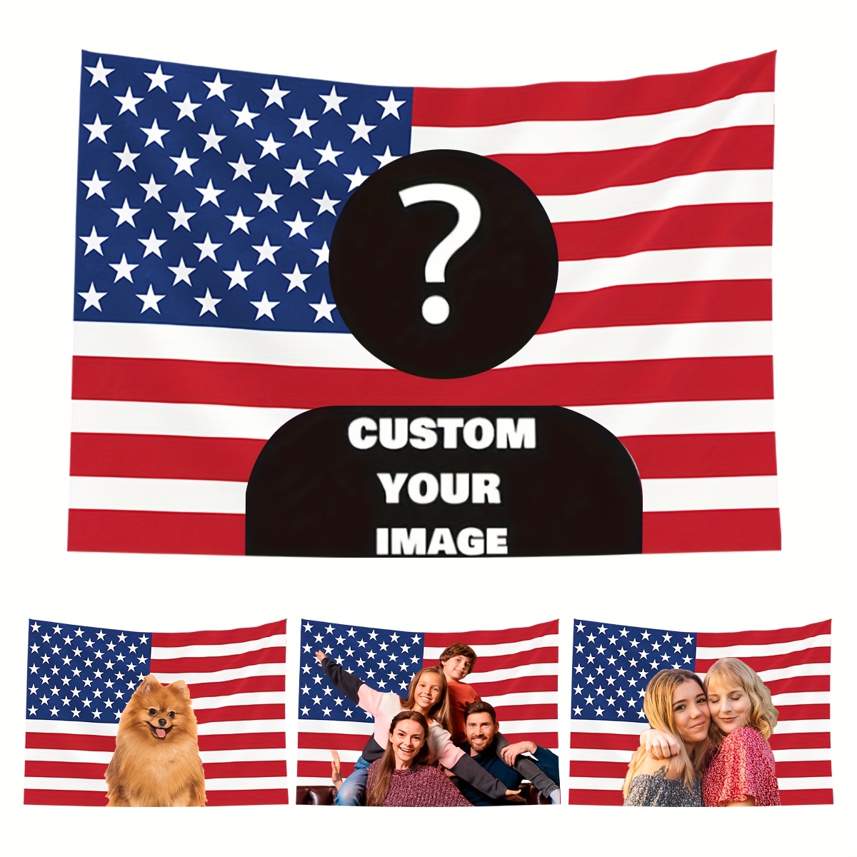US Flagge 90x150 Cm – Robuste Amerikanische Flagge Mit Messingösen, Gestickten Sternen & Genähten Streifen